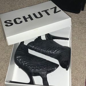 Schutz black hill booties